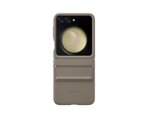 Husa Samsung Flap ECO-Leather Case pentru Galaxy Z Flip5, EF-VF731PAEGWW, Etoupe