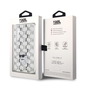 Husa Samsung Galaxy S23 FE - Karl Lagerfeld Hardcase Monogram (KLHCS23FEHNCMKLT) - Transparent Choupette - Img 7