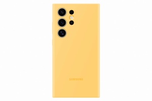 Husa Silicone Cover pentru Galaxy S24 Ultra, EF-PS928TYEGWW, Yellow