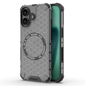 Husa transparenta pentru iPhone 17 - Techsuit HoneyComb Shield MagSafe - Black
