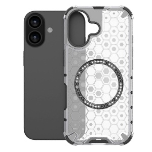 Husa transparenta pentru iPhone 17 - Techsuit HoneyComb Shield MagSafe - White - Img 2