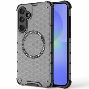 Husa transparenta pentru Samsung Galaxy A36 5G - Techsuit HoneyComb Shield MagSafe - Black - Img 1