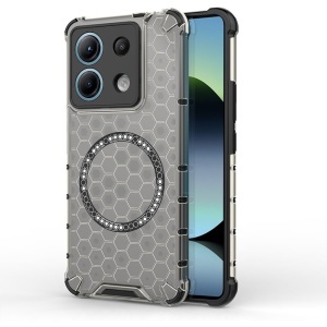 Husa transparenta pentru Xiaomi Redmi Note 14S - Techsuit HoneyComb Shield MagSafe - Black