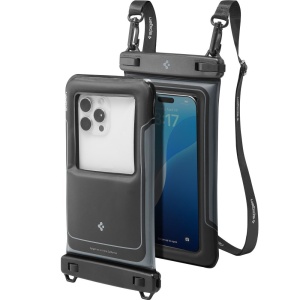 Husa universala pentru telefon (set 2) - Spigen Waterproof Case (A611P) - Matte Black
