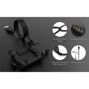 Incarcator pentru Garmin Fenix 3 / 3 HR / 3 Sapphire, USB, 1m - Techsuit (TGC5) - Black - Img 8