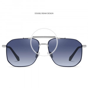 Ochelari de Soare, Barbati - Techsuit (8538) - Gun Color / Brown - Img 6