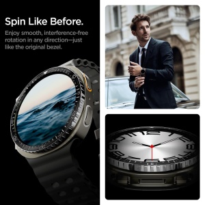 Rama pentru Samsung Galaxy Watch8 44mm - Spigen Tune Diver - Black - Img 13