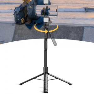 Selfie Stick Stabil cu Trepied, 183cm - Techsuit (K28P) - Black - Img 2