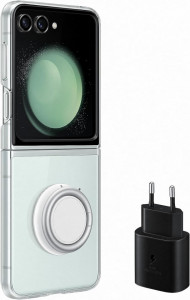 Starter pack (Husa si Incarcator 25w) Samsung pentru Galaxy Z Flip5, EF-XF73KKTEGWW