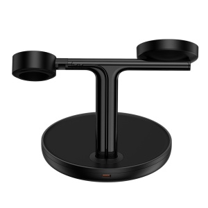 Statie de Incarcare pentru iPhone, iWatch, AirPods - Baseus Swan (WXTE000101) - Black - Img 4