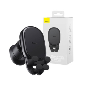 Suport pentru Grila de Ventilatie cu Incarcator Inductiv - Baseus Pro (SUWX030001) - Black - Img 5