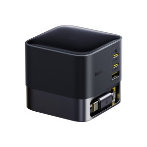 Alimentator pentru Priza USB, 3x Type-C, 100W, 1.5m - Baseus Super GaN (P10164001123-00) - Cosmic Black - Img 4
