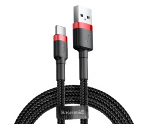 Cablu Baseus Cafule USB USB-C 3A 1m rosu+negru - Img 14