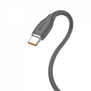 Cablu de Date USB la Type-C 100W, 1.2m - Baseus Jelly Liquid Silica Gel (CAGD010001) - Black - Img 5