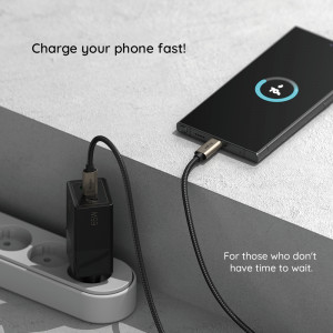 Cablu de Date USB la Type-C, 60W, 1m - Ringke - Black - Img 4