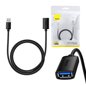Cablu Extensie USB la USB, 1m - Baseus (B00631103111-00) - Black - Img 3