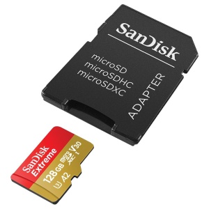 Card de Memorie, 128GB, MicroSDXC - SanDisk Extreme (SDSQXAA-128G-GN6AA) - Red - Img 3