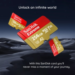 Card de Memorie, 64GB, MicroSDXC - SanDisk Extreme(SDSQXAH-064G-GN6MA) - Red - Img 5