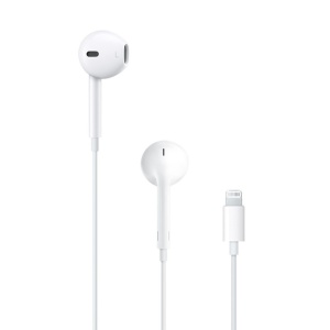 Casti cu Fir, Microfon si Mufa Lightning - Apple A1748 (MMTN2ZM/A) - White (Blister Packing) - Img 2