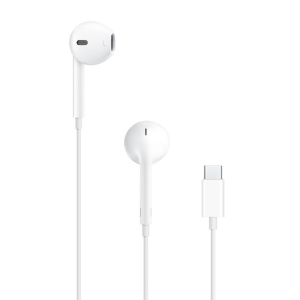 Casti cu Fir, Microfon si Mufa Type-C - Apple A3046 (MYQY3ZM/A) - White (Blister Packing) - Img 1