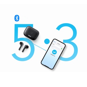 Casti Fara Fir Bluetooth 5.3, Noise Cancelling, IPX5 - Anker SoundCore K20i (A3994G31) - Blue - Img 5