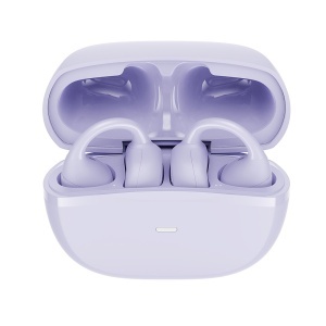 Casti fara Fir cu Microfon, Bluetooth 5.4, Type-C, ENC, IPX5, 400mAh - Havit (OWS916 LITE) - Purple - Img 1