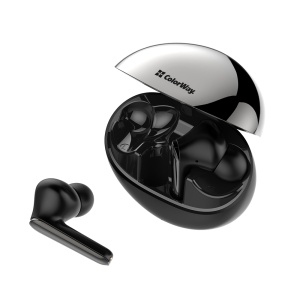 Casti Half-In-Ear, Bluetooth 5.3, Microfon, Control Tactil - ColorWay TWS-3 (CW-TWS3BK) - Black - Img 4