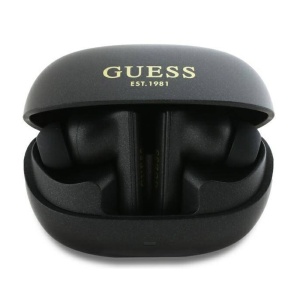 Casti True Wireless Stereo, Bluetooth - Guess Capsule Printed Logo (GUTWST88MCTGK) - Black - Img 1