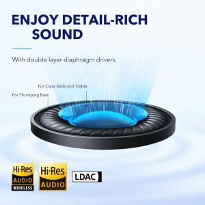 Casti Wireless Over-Ear Anker Soundcore Space Q45 Adaptive Active Noise Cancelling LDCA Hi-Res Bluetooth 5.3 Negru - Img 5