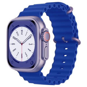 Curea pentru Apple Watch 1/2/3/4/5/6/7/8/9/10/SE/SE 2 (38/40/41/42mm) - Techsuit Watchband (W038) - Blue