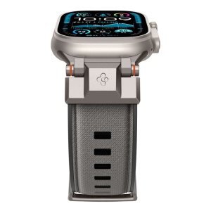 Curea pentru Apple Watch 1/2/3/4/5/6/7/8/9/10/SE/SE 2/Ultra/Ultra 2 (42/44/45/46/49mm) - Spigen DuraPro Armor - Grey - Img 8