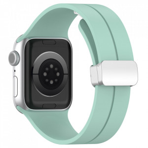 Curea pentru Apple Watch 1/2/3/4/5/6/7/8/9/10/SE/SE 2/Ultra/Ultra 2 (42/44/45/46/49mm) - Techsuit Watchband (W011) - Teal Green