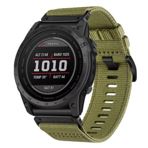 Curea pentru Garmin Fenix 5/5 Plus 6/6 Pro/7/Forerunner 935/945/Approach S60 - Techsuit Watchband QuickFit 22mm (W070) - Green Dew