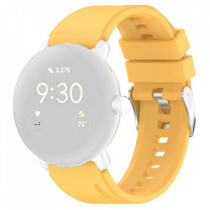 Curea pentru Samsung Galaxy Watch 4/5/Active 2, Huawei Watch GT 3 (42mm)/GT 3 Pro (43mm) - Techsuit Watchband 20mm (W026) - Yellow - Img 2
