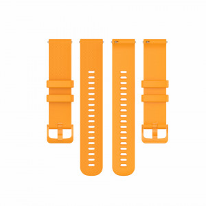 Curea pentru Samsung Galaxy Watch (46mm) / Gear S3, Huawei Watch GT / GT 2 / GT 2e / GT 2 Pro / GT 3 (46 mm) - Techsuit Watchband 22mm (W006) - Orange - Img 3