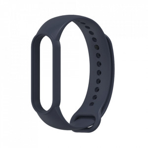 Curea pentru Xiaomi Mi Band 5 / 5 NFC / 6 / 6 NFC / Amazfit Band 5 - Techsuit Watchband (W013) - Dark Blue - Img 2