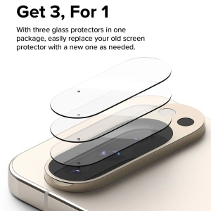 Folie Camera pentru Google Pixel 9 Pro XL (set 3) - Ringke Camera Protector Glass - Clear - Img 2