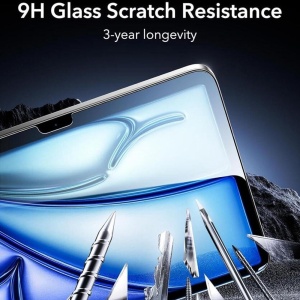 Folie pentru iPad Air 11 (2024) / Air 11 (2025) (set 2) - ESR Armorite Screen Protector UltraFit Tray - Clear - Img 7