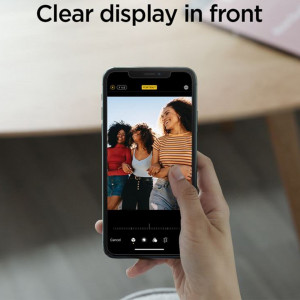 Folie pentru iPhone 11 / iPhone XR - Spigen Glas.tR Align Master Privacy - Black - Img 5