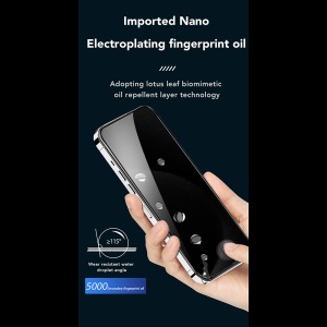 Folie pentru iPhone 14 - ANANK 2.5D 360° Privacy Screen Protector - Black - Img 3