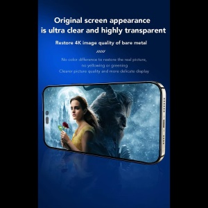 Folie pentru iPhone 14 Pro Max - ANANK 2.5D Reinforced Edge Screen Protector - Black - Img 6