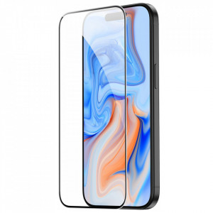 Folie pentru iPhone 15 - ESR Tempered Glass - Black - Img 4