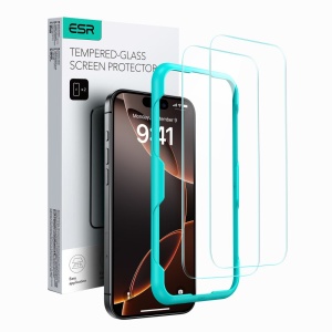 Folie pentru iPhone 16 Pro (set 2) - ESR Tempered Glass - Clear - Img 1