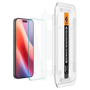Folie pentru iPhone 16 Pro (set 2) - Spigen Glas.tR EZ FIT - Clear - Img 3