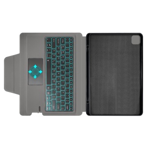 Husa cu Tastatura pentru iPad Pro 12.9 (2018/2020/2021/2022) / Air 13 (2024) - Techsuit KeyTab Pro - Black - Img 7