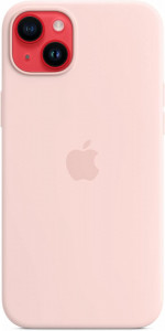 Husa de protectie Apple pentru iPhone 14 Plus Silicone Case with MagSafe , Chalk Pink