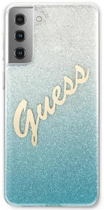 Husa de protectie Guess pentru Samsung Galaxy S21 Plus , Glitter Gradient,Light Blue