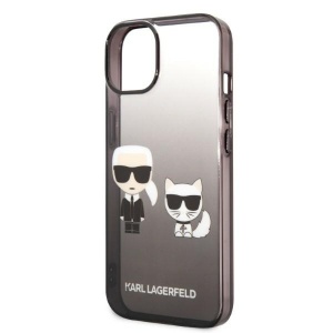 Husa iPhone 14 Plus - Karl Lagerfeld Hardcase (KLHCP14MTGKCK) - Gradient Ikonik Karl&Choupette - Img 2