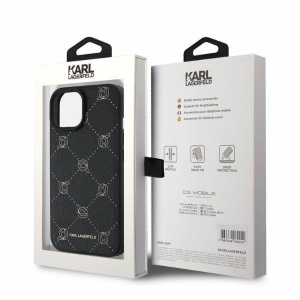 Husa iPhone 15 - Karl Lagerfeld Leather MagSafe (KLHMP15SPGKHPHK) - Karl Head - Img 4