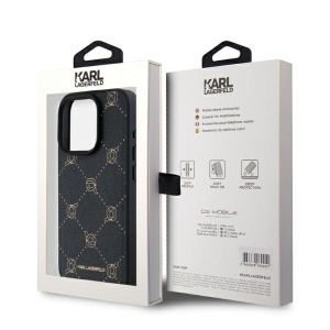 Husa iPhone 15 Pro Max - Karl Lagerfeld Leather MagSafe (KLHMP15XPGKHPHK) - Karl Head - Img 5